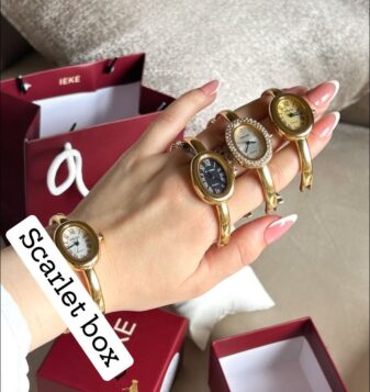Timeless elegance on your wrist. Introducing the classic bangle watches from Scarlet Box.