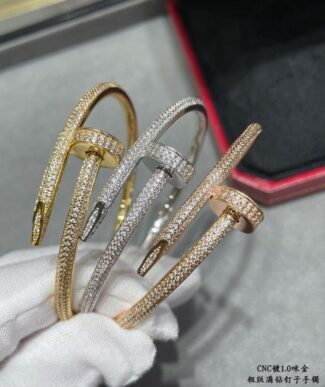 Full diamond nail bracelet