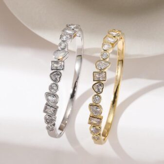 Full Stone Stainless Steel Bracelet