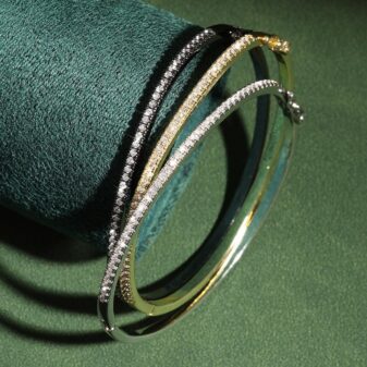Zircon stone Thin bracelet