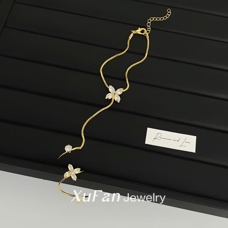 Hand Chain+Ring - Golden