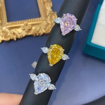 S925 Silver High-Carbon Diamond Ring