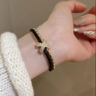 Pu leather Bracelet - Black