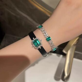 Green Stone Belt Bracelet