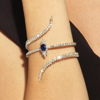 Blue Zircon layer Bracelet 