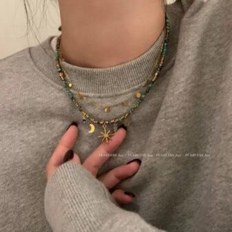 Necklace Set Sun and moon